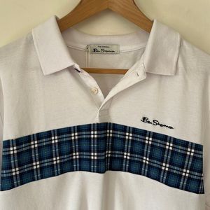 Ben Sherman medium white polo shirt